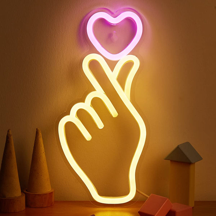 VibeCore At Your Fingertips Neon Light Close Up