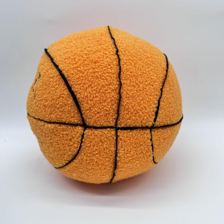VibeCore Basketball Decorative Pillow - Orange back view showcasing its vibrant basketball design, perfect for adding a bold and sporty accent to your decor.