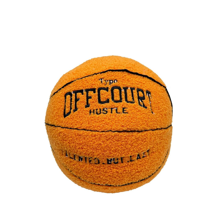 VibeCore Basketball Decorative Pillow - Orange product view showcasing its vibrant basketball design, ideal for adding a bold and sporty accent to any room.