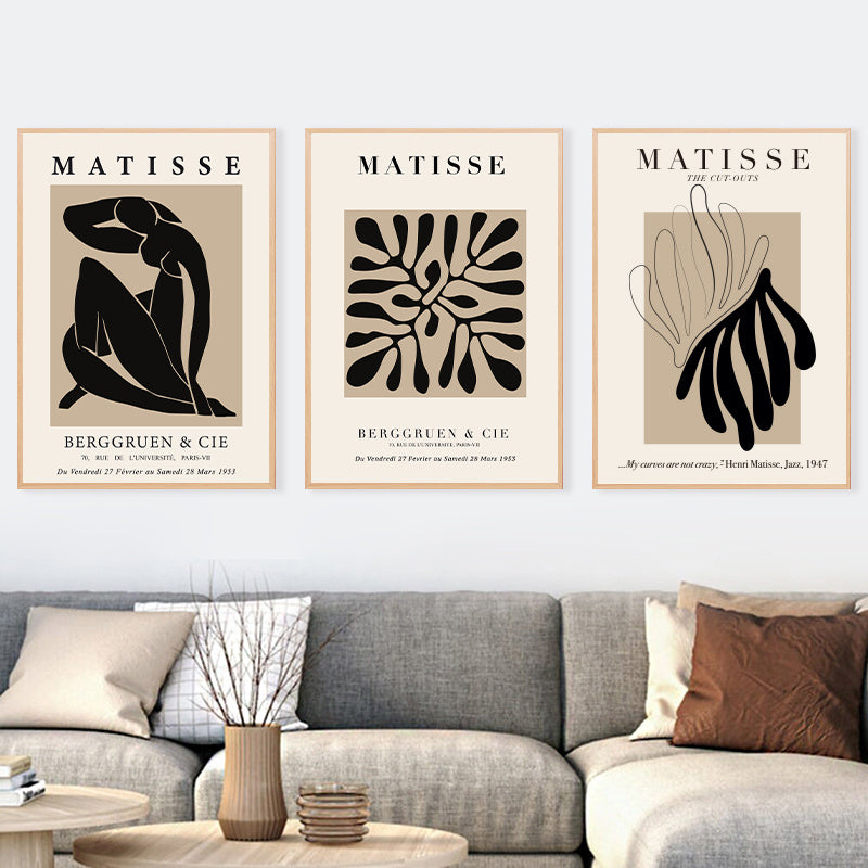 VibeCore Beige Matisse Canvas Prints