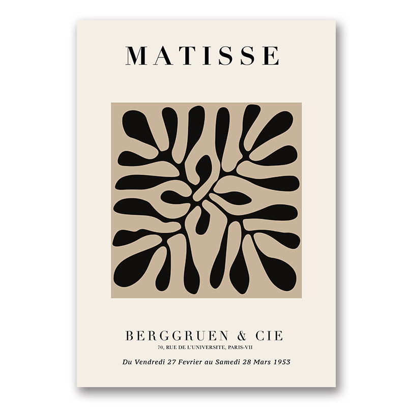 VibeCore Beige Matisse Canvas Prints Option A: Matisse Berggruen & Cie Du Vendredi 27 Fevrier au Samedi 28 Mars 1953
