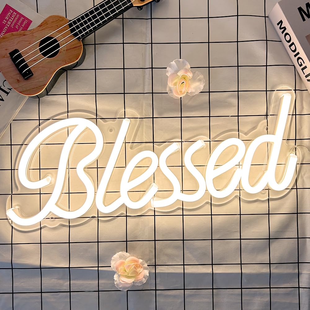 VibeCore Blessed Neon Light Laying Down