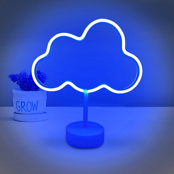 VibeCore Blue Cloud Table Neon Light Front View