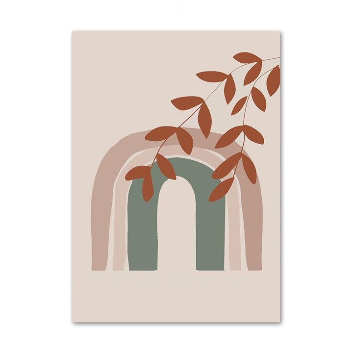 VibeCore Boho Landscape Canvas Prints Option F: abstract arch and branches