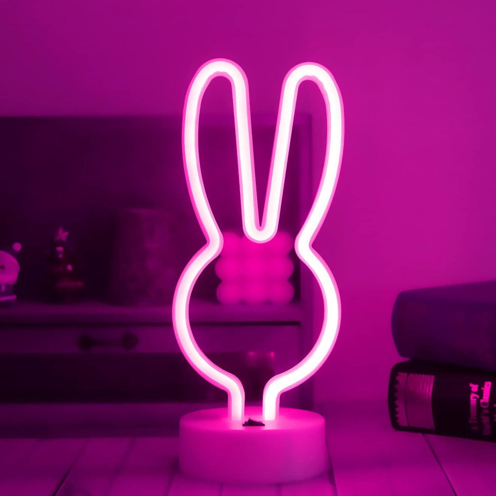 VibeCore Bunny Table Neon Light On Table