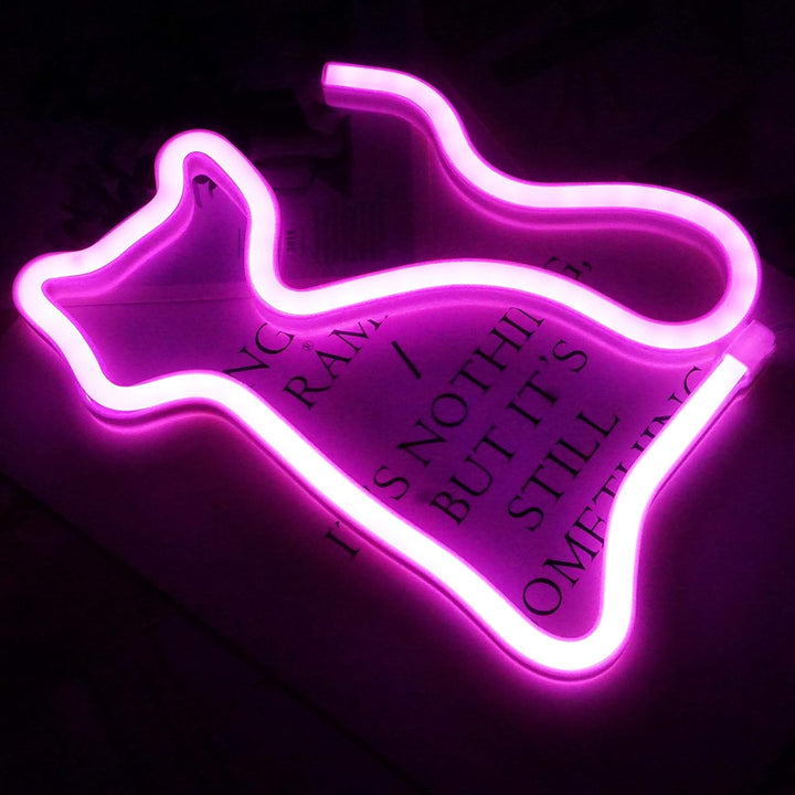 VibeCore Cat Neon Light Pink Lying Down