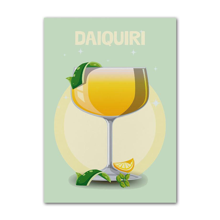 VibeCore Cocktail Art Deco Canvas Prints Option A Daiquiri