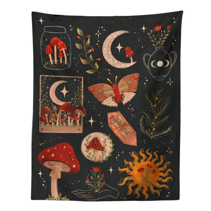 VibeCore Cosmic Bloom Tapestry Product View