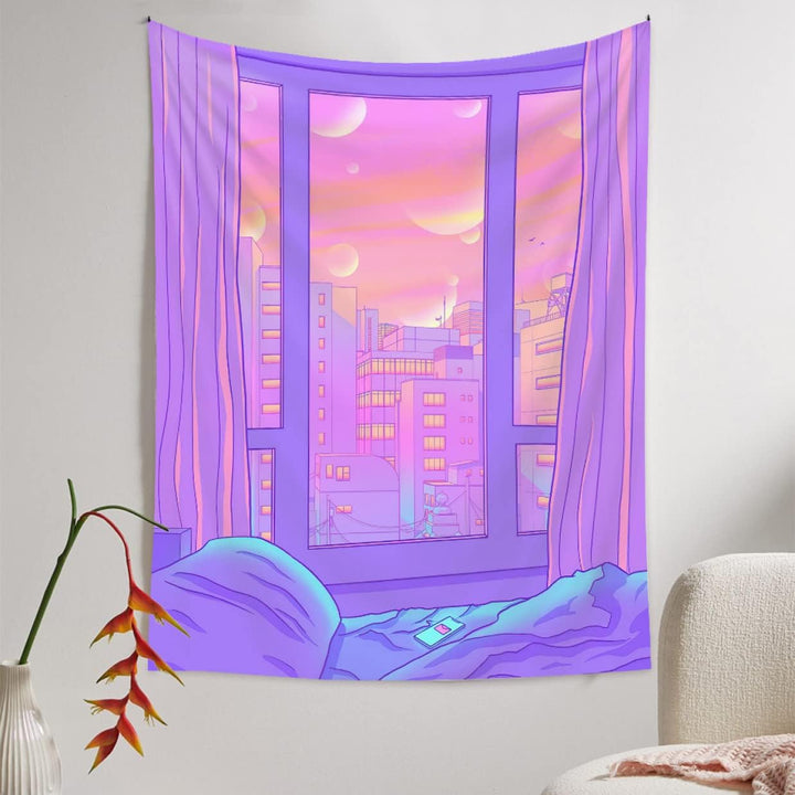 VibeCore Cosmic Gateway Tapestry Hanging
