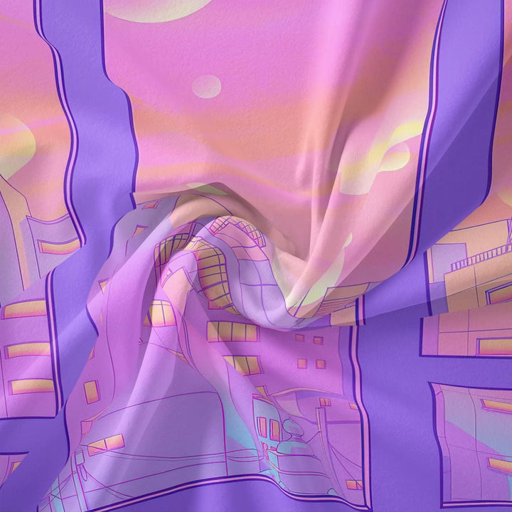VibeCore Cosmic Gateway Tapestry Material Close Up