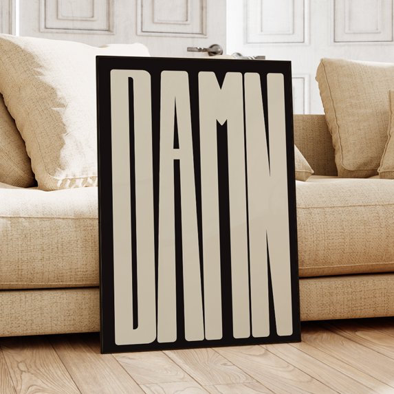 VibeCore DAMN Canvas Prints White