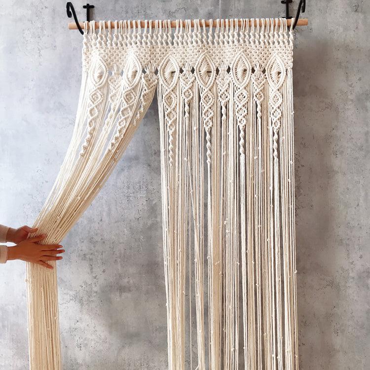 VibeCore Ethereal Flow Handmade Macrame Curtain