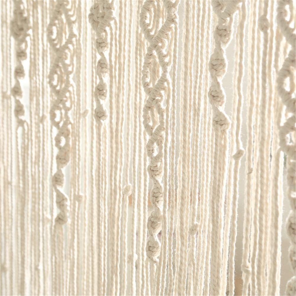 VibeCore Ethereal Flow Handmade Macrame Curtain Close Up