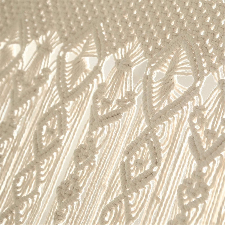 VibeCore Ethereal Flow Handmade Macrame Curtain Pattern Close Up