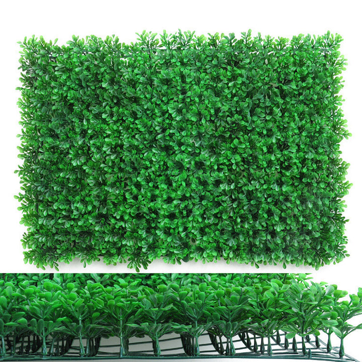 Aesthetic faux boxwood plant wall decoration with lush greenery and realistic texture perfect for indoor and outdoor decor low-maintenance and easy to install