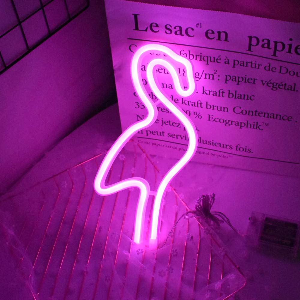 VibeCore Flamingo Neon Light Pink On Table