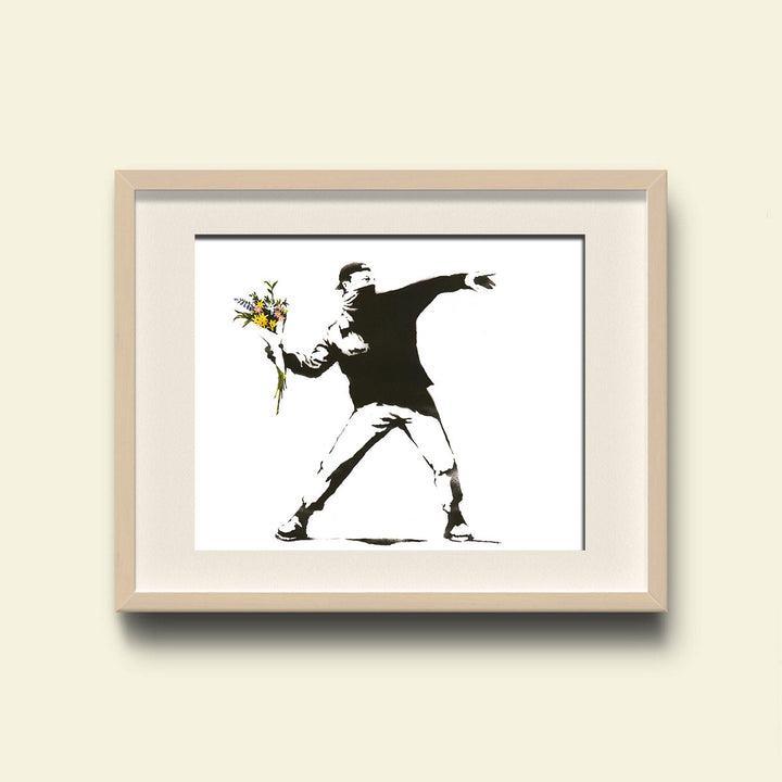 VibeCore Flower Thrower Canvas Print Framed On Wall