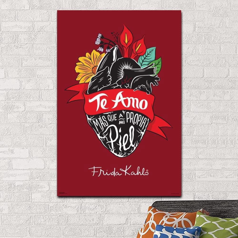 VibeCore Frida Kahlo Canvas Prints Option M: Te Amo