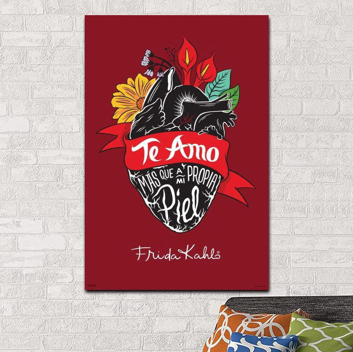 VibeCore Frida Kahlo Canvas Prints Option M: Te Amo