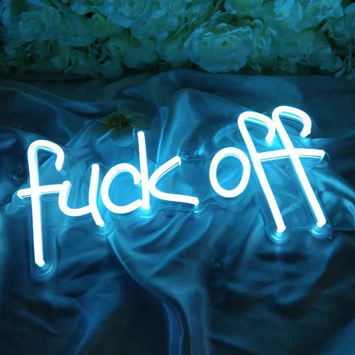 VibeCore Fuck Off Neon Light Laying Down