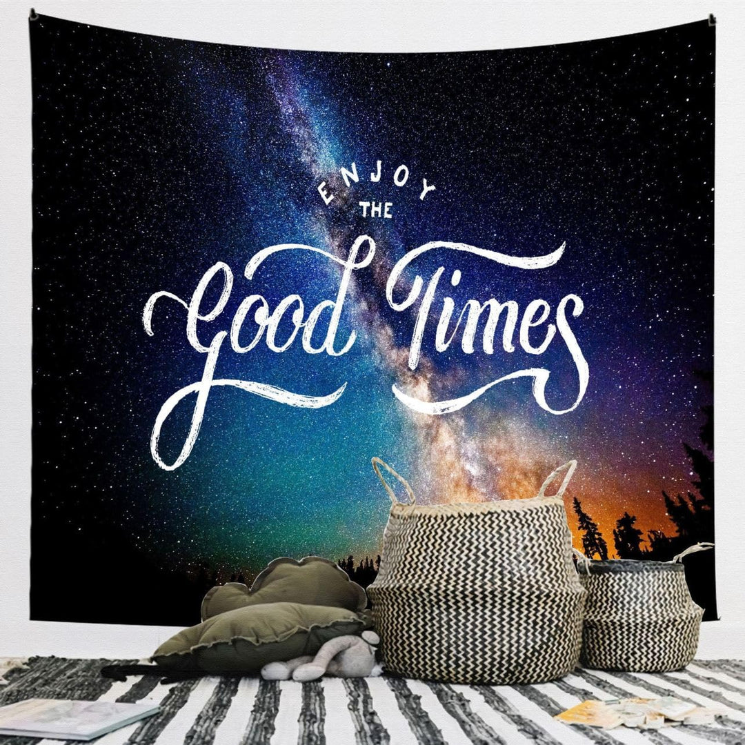 VibeCore Galaxy Good Times Tapestry On Wall