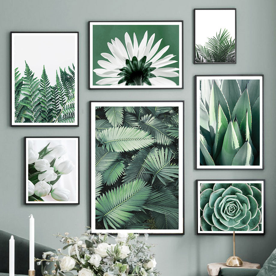 VibeCore Greenery Canvas Prints
