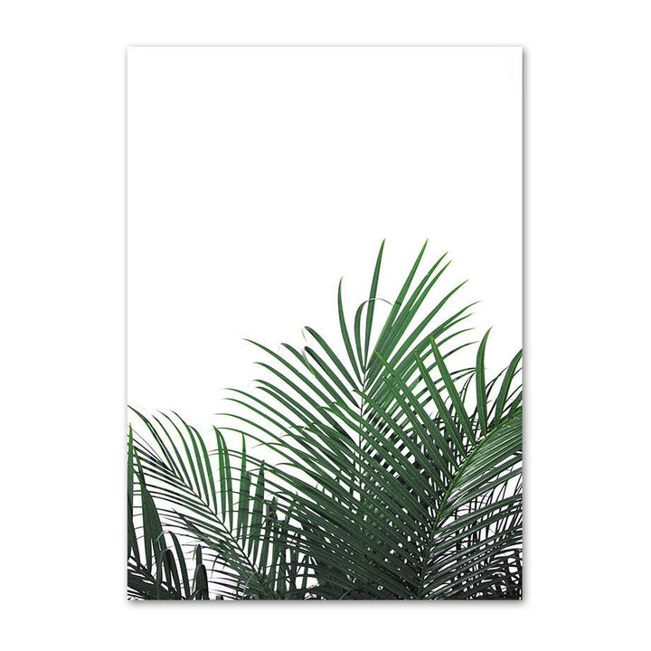 VibeCore Greenery Canvas Prints Option G: Top of green leaves