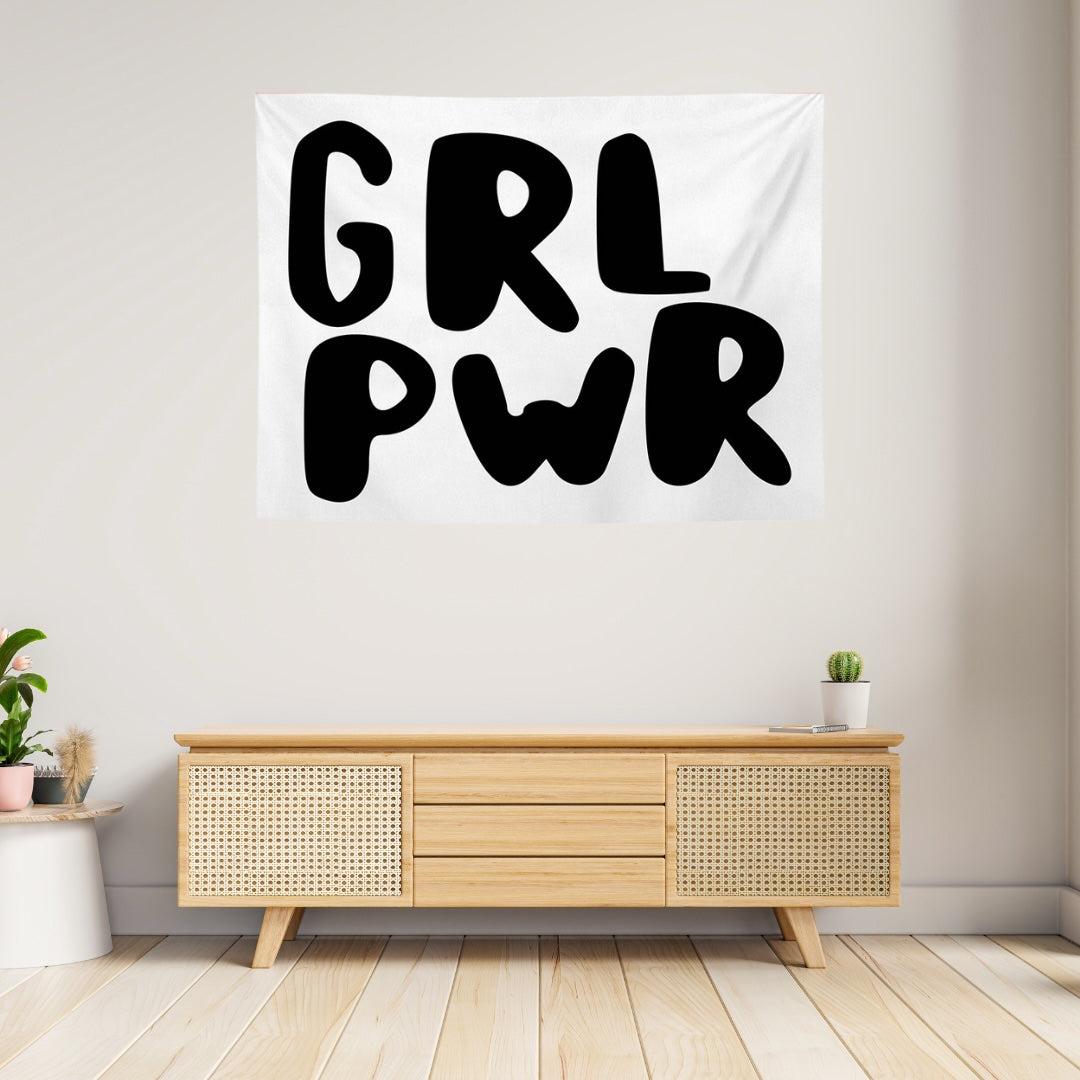 VibeCore Grl Pwr Tapestry On Wall