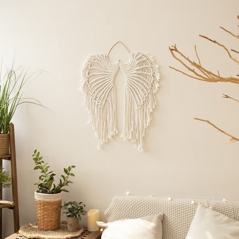 VibeCore Handmade Angel Wings Macrame On Wall