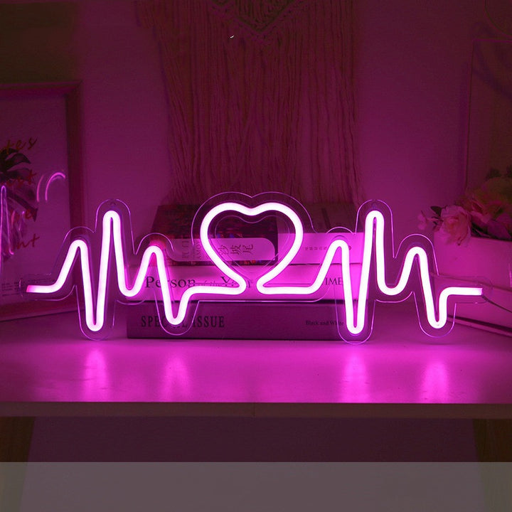 VibeCore Heartbeat Neon Light Pink
