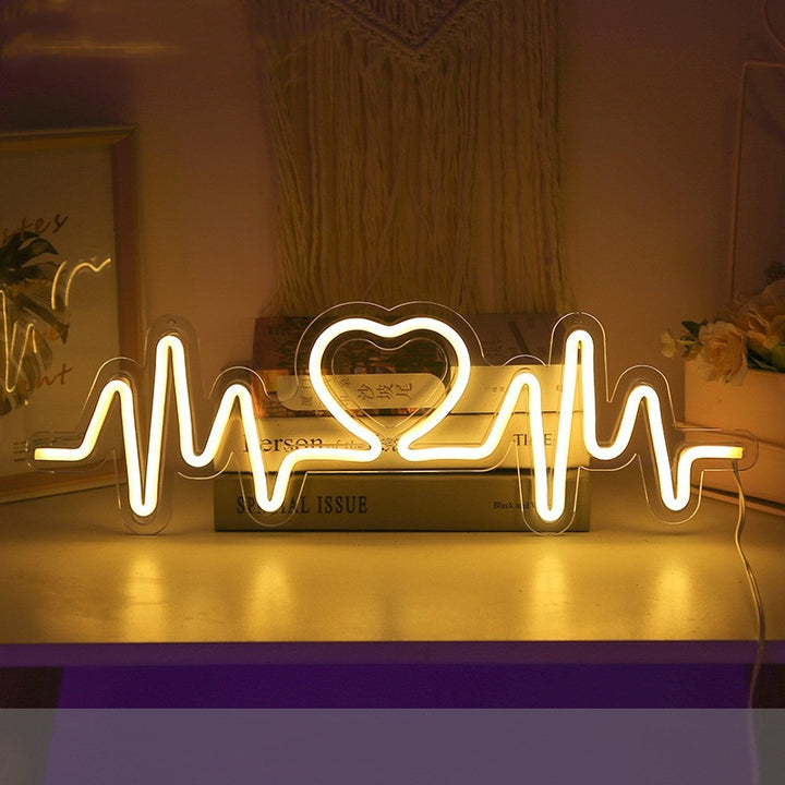 VibeCore Heartbeat Neon Light Warm White