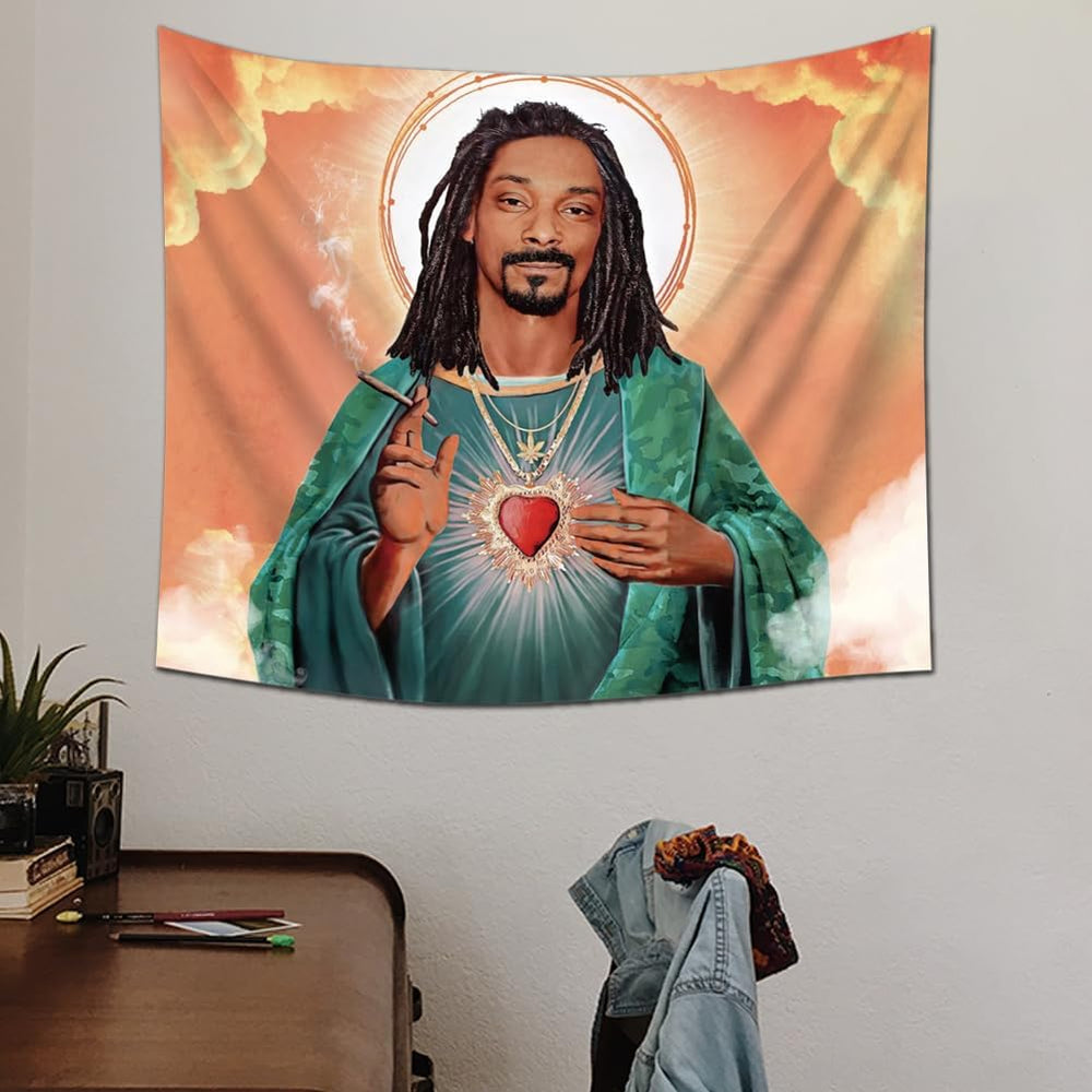 VibeCore Heavenly Snoop Dogg Tapestry On Wall