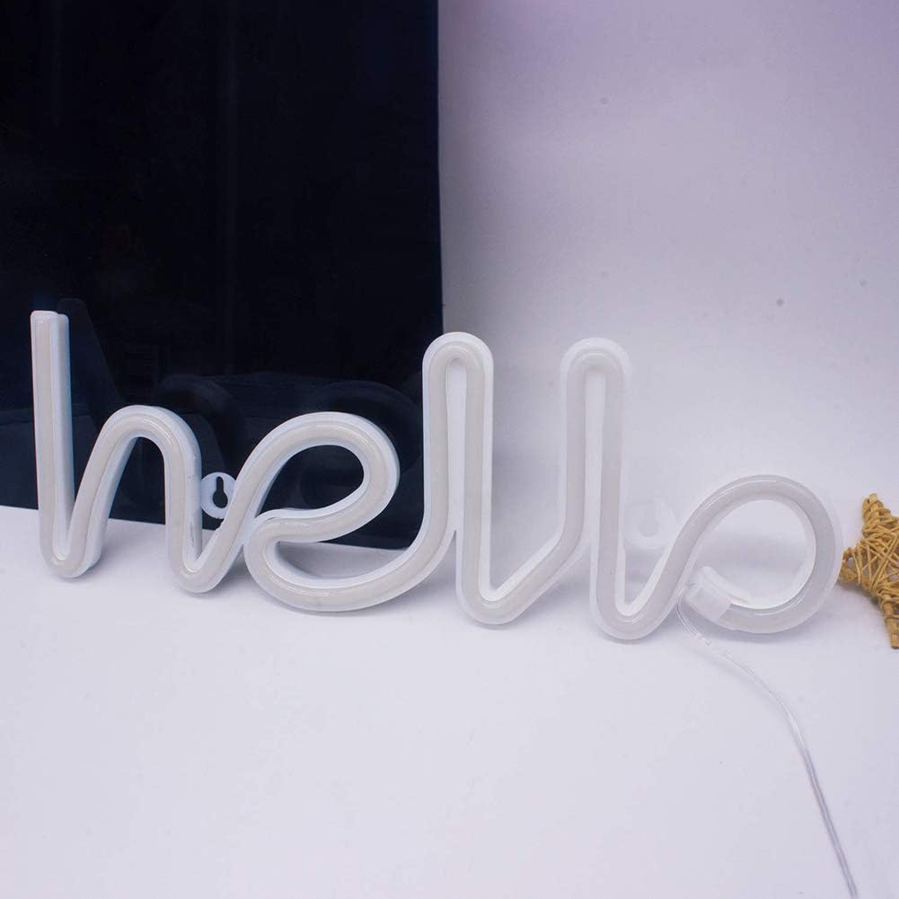 VibeCore Hello Cursive Neon Light Unlit