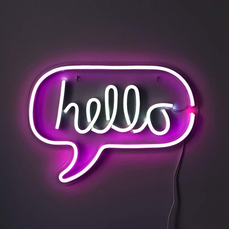 VibeCore Hello Neon Light