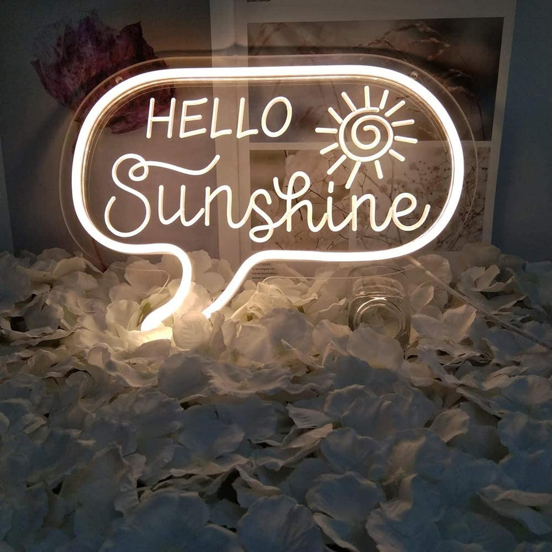 VibeCore Hello Sunshine Neon Light