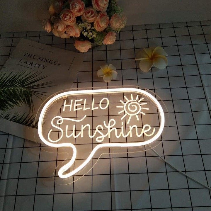 VibeCore Hello Sunshine Neon Light Lying Down