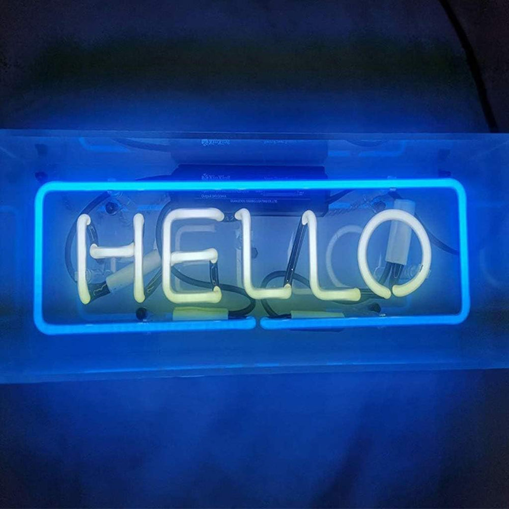 VibeCore Hello Table Neon Light Close Up