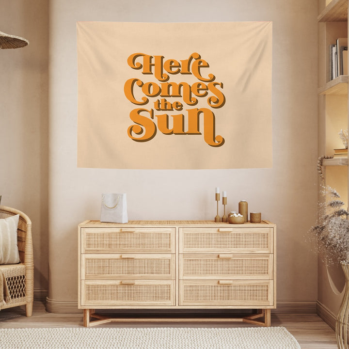 VibeCore Here Comes The Sun Tapestry On Wall