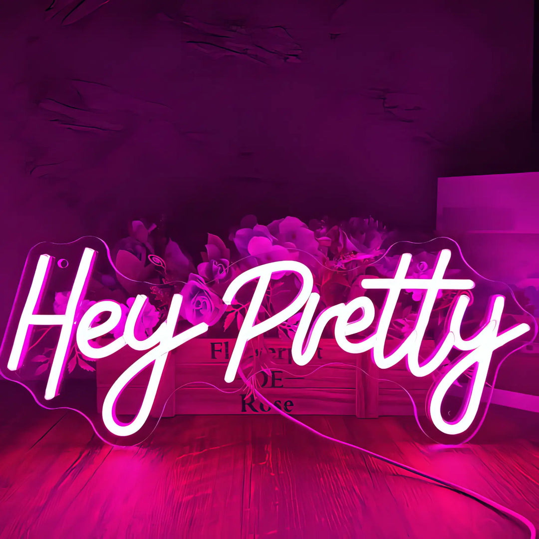 VibeCore Hey Pretty Neon Light