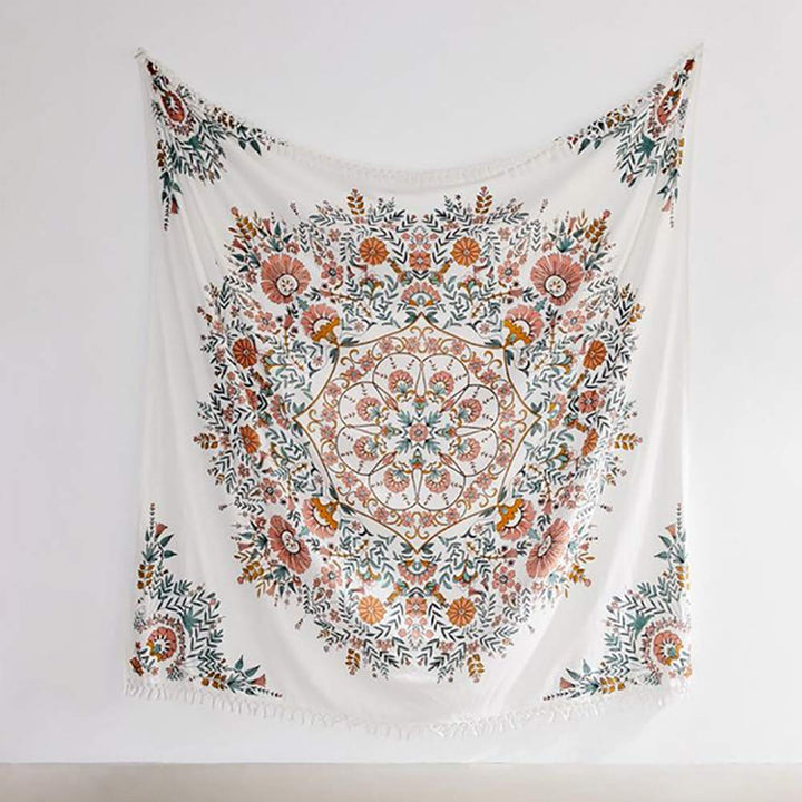 VibeCore Indian Floral Tapestry Hanging
