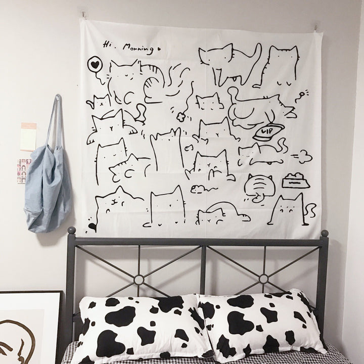 VibeCore Kitty Cats Tapestry