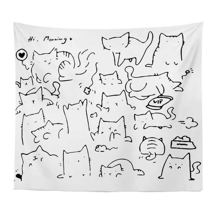 VibeCore Kitty Cats Tapestry Product View