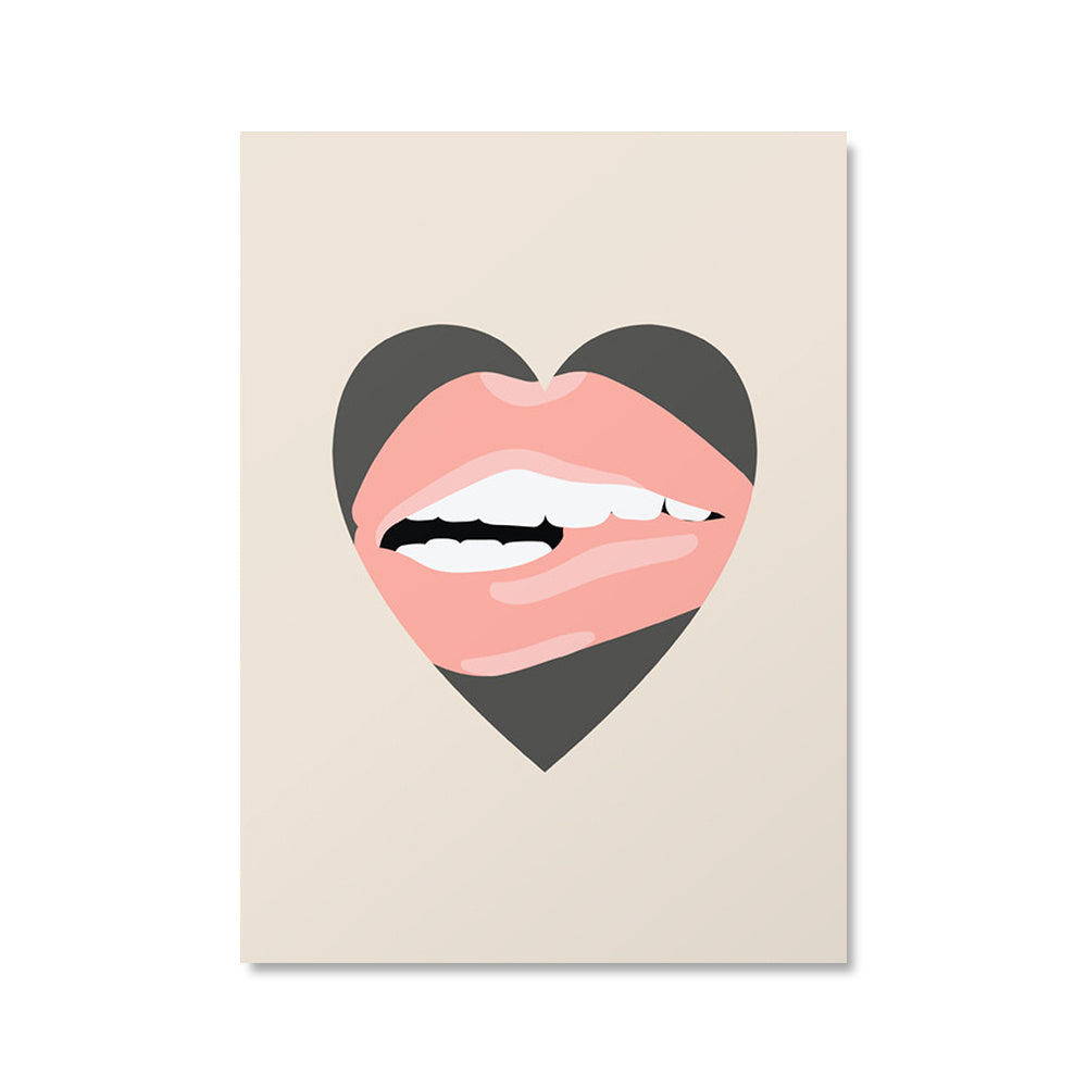 VibeCore Ladylike Canvas Prints Option B Lip Bite
