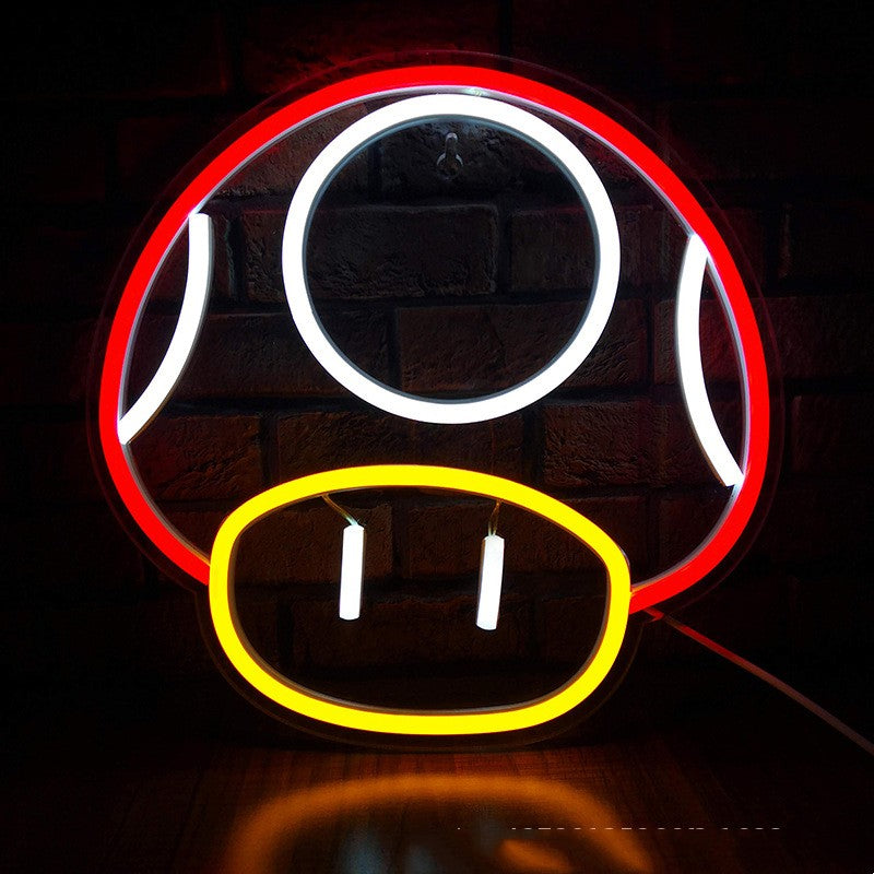 VibeCore Mario Mushroom Neon Light