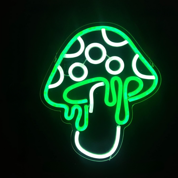 VibeCore Melting Green Mushroom Neon Light Product View