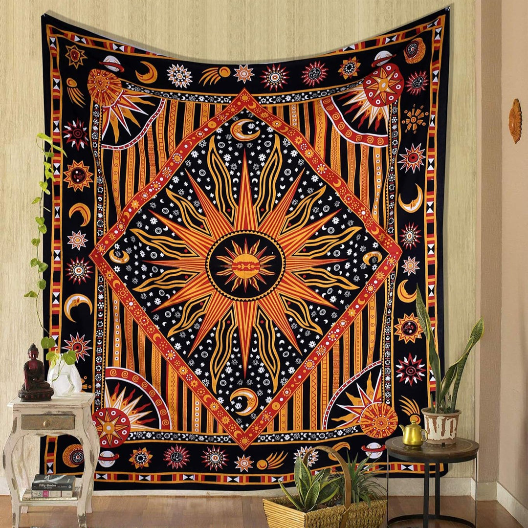 VibeCore Midnight Sun Tapestry