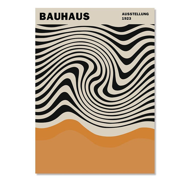 VibeCore Modern Art Classics Canvas Poster featuring ‘Bauhaus Ausstellung’. This iconic piece reflects the minimalist, geometric designs of the Bauhaus movement, adding a modern, architectural touch to your space. Perfect for curating a chic, contemporary vibe in your bedroom, dorm, or apartment. Printed on premium cotton canvas with fade-resistant colors for lasting vibrancy.