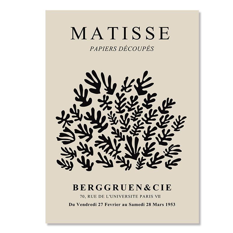 VibeCore Modern Art Classics Canvas Poster featuring Matisse’s ‘Papiers Découpés’ from Berggruen & Cie. This iconic piece showcases Matisse’s bold, cut-out shapes in vibrant colors, adding a modern, abstract touch to any space. Perfect for curating a chic, contemporary vibe in your bedroom, dorm, or apartment. Printed on high-quality, fade-resistant cotton canvas for lasting vibrancy.