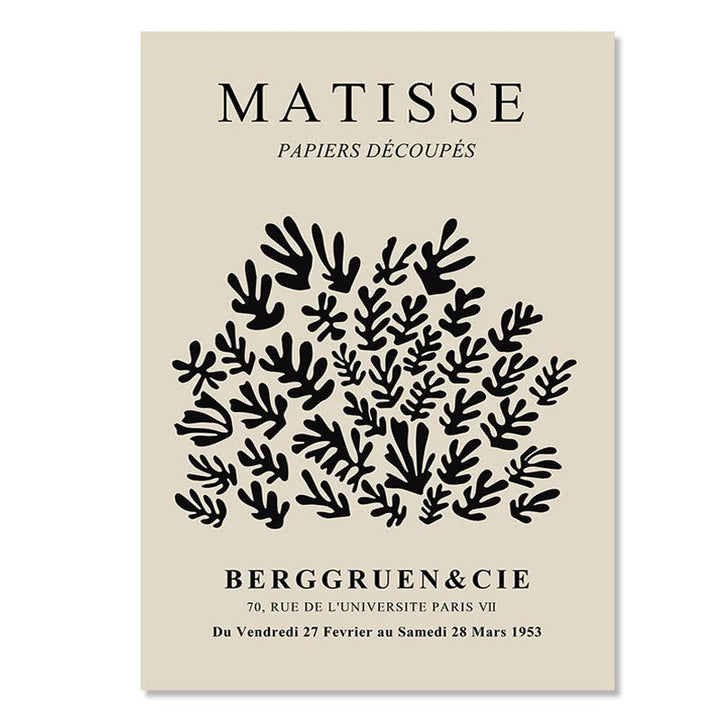 VibeCore Modern Art Classics Canvas Poster featuring Matisse’s ‘Papiers Découpés’ from Berggruen & Cie. This iconic piece showcases Matisse’s bold, cut-out shapes in vibrant colors, adding a modern, abstract touch to any space. Perfect for curating a chic, contemporary vibe in your bedroom, dorm, or apartment. Printed on high-quality, fade-resistant cotton canvas for lasting vibrancy.