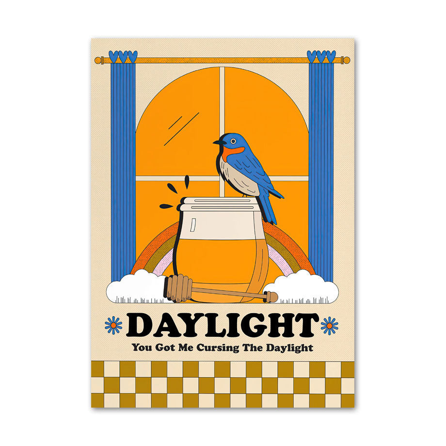 VibeCore Modern Pop Retro Canvas Prints Option A Daylight You Got Me Cursing The Daylight